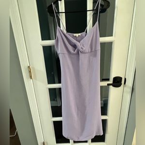 Lilac Purple Knotted Front Dress